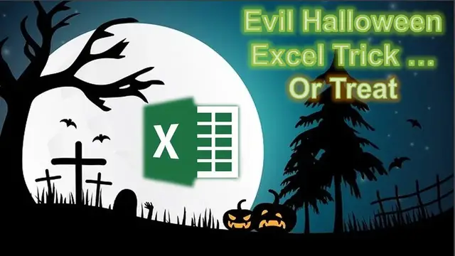Video thumbnail for Evil Halloween Excel Tip.  Backwards Scrolling Worksheet