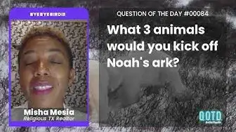 Video thumbnail for Justice for Steve Irwin! Misha is kicking stingrays, roaches, and mosquitoes off Noah's ark!