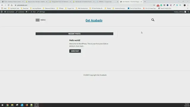Video thumbnail for Initial Setup Of Acabado in Under 10 Minutes