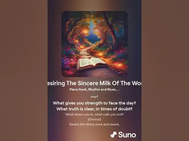 Video thumbnail for Desiring The Sincere Milk Of The Word