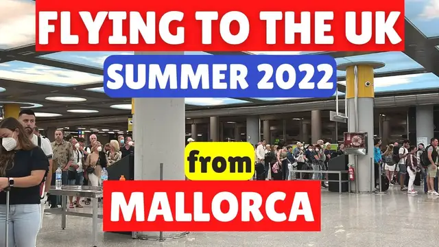 Video thumbnail for Flying to the UK from Mallorca, Summer 2022
