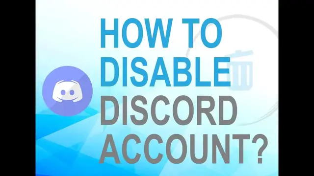 Video thumbnail for How To Disable Discord Account