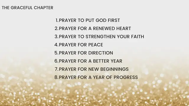 'Video thumbnail for 8 Prayers For The New Year'