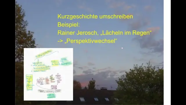 Video thumbnail for Tipps: Eine Kurzgeschichte umschreiben: Rainer Jerosch, „Lächeln im Regen“ - "Perspektivwechsel"