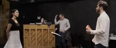 Video thumbnail for Exclusive: Graham Phillips & Krystina Alabado Rehearse 'Move On' at Pasadena Playhouse