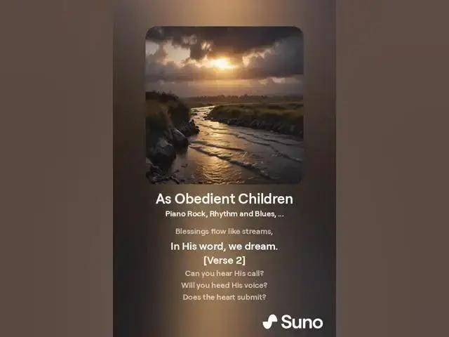 Video thumbnail for New Christian Song: As Obedient Children