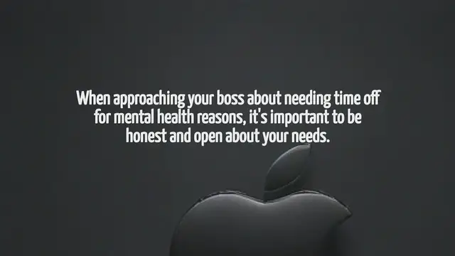 Video thumbnail for How To Tell Your Boss You Need Time Off For Mental Health