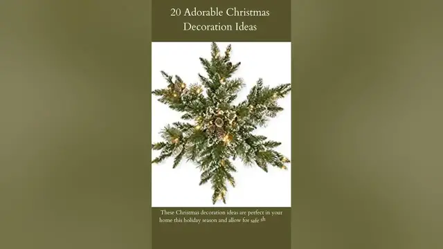 Video thumbnail for 20 Adorable Christmas Decoration Ideas | Christmas Star Wreath | Read More...