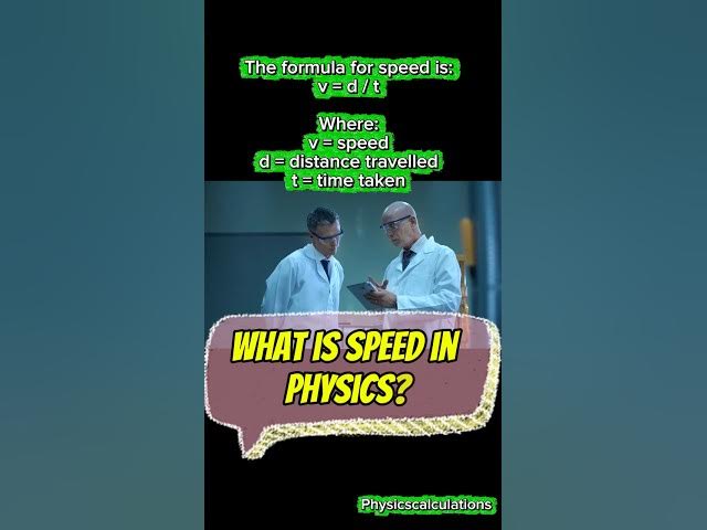Video thumbnail for What is speed in physics? #physics #science #speed #youtubeshorts #ytshorts