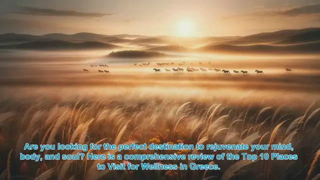 Video thumbnail for Top 10 Wellness Destinations in Greece: A Comprehensive Review