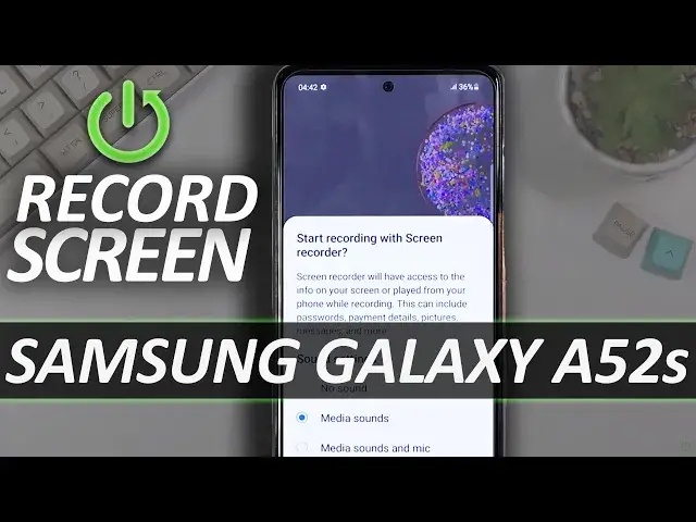 Video thumbnail for How to Record Screen in SAMSUNG Galaxy A52s - Use Screen Recorder