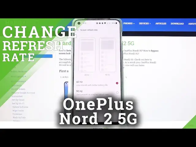 'Video thumbnail for How to Change Display Refresh Rate on OnePlus Nord 2 – Manage Display Settings'
