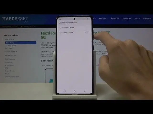 'Video thumbnail for How to Activate Demo Mode on SAMSUNG Galaxy S20 FE 5G - Developer Options'