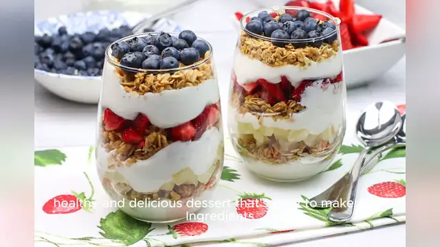 Video thumbnail for healthy dessert recipe