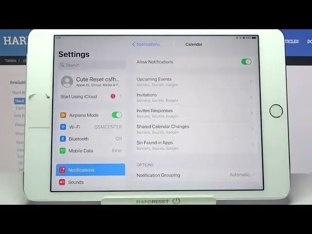 Video thumbnail for Customize Notifications on APPLE iPad Mini 4 - Set Notification Sound