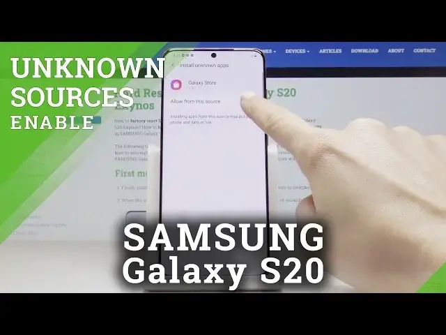 'Video thumbnail for How to Allow Unknown Sources in SAMSUNG Galaxy S20 – Install Unknown Apps'