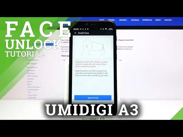 'Video thumbnail for How to Set Up Face Unlock – Face ID Option on UMIDIGI A3'