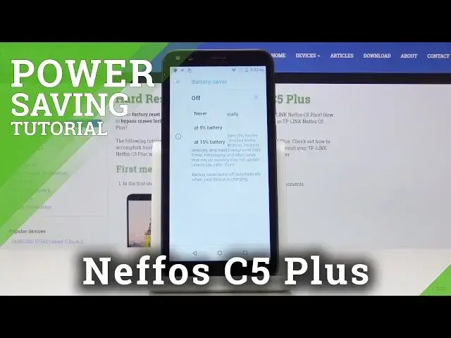 Video thumbnail for How to Extend Battery life in Neffos C5 Plus - Enable Power Saver Mode
