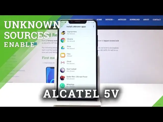 'Video thumbnail for Alcatel 5V Allow Unknown Sources / Enable App Installation'