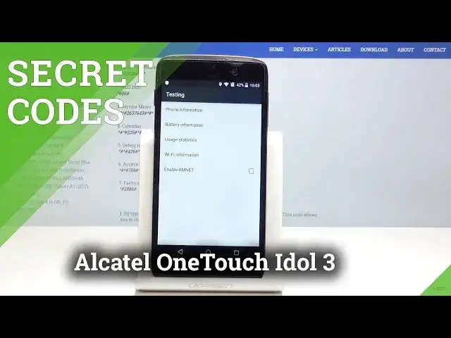 Video thumbnail for Secret Codes Alcatel OneTouch Idol 3 - Hidden Mode / Advanced Options