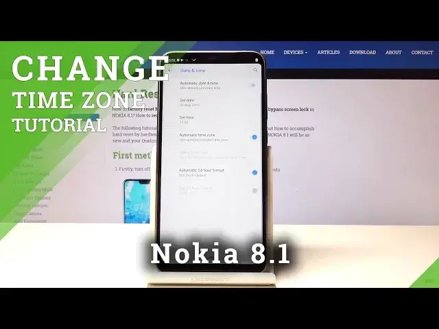 'Video thumbnail for How to Change Date & Time in Nokia 8.1 - Time Settings'