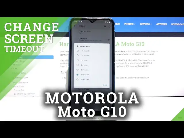 'Video thumbnail for How to Change Screen Timeout in MOTOROLA Moto G10 – Find Blackout Time'
