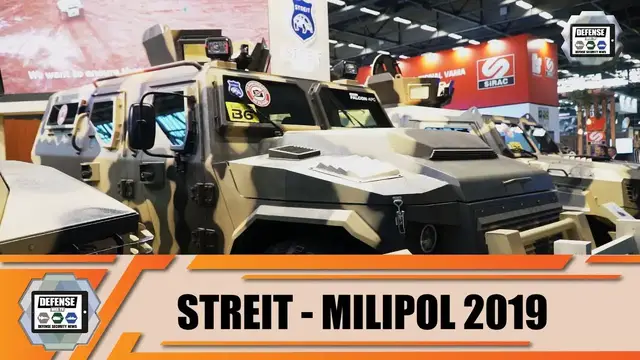 'Video thumbnail for Streit Group presents anti-riot internal security & SWAT team vehicles at Milipol Paris 2019 France'