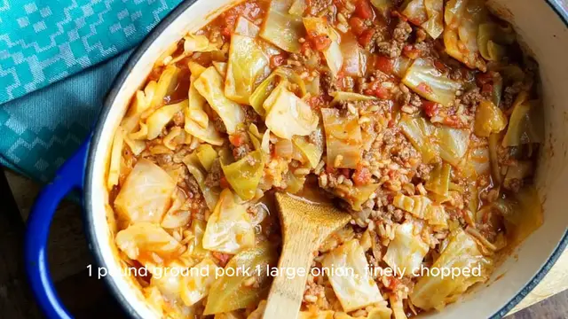 Video thumbnail for Lazy Cabbage Rolls Recipe