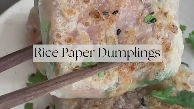 Video thumbnail for Rice Paper Dumplings