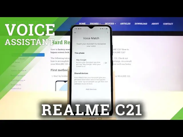 'Video thumbnail for Manage Google Assistant / Switch Off "Hey Google" - REALME C21'