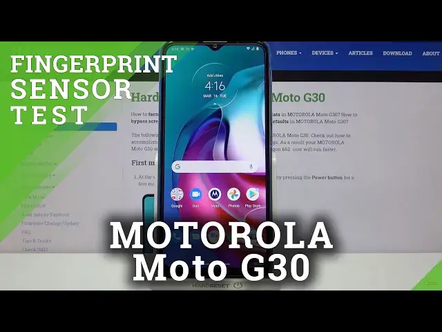 'Video thumbnail for Motorola Moto G30 - Fingerprint Sensor Test'