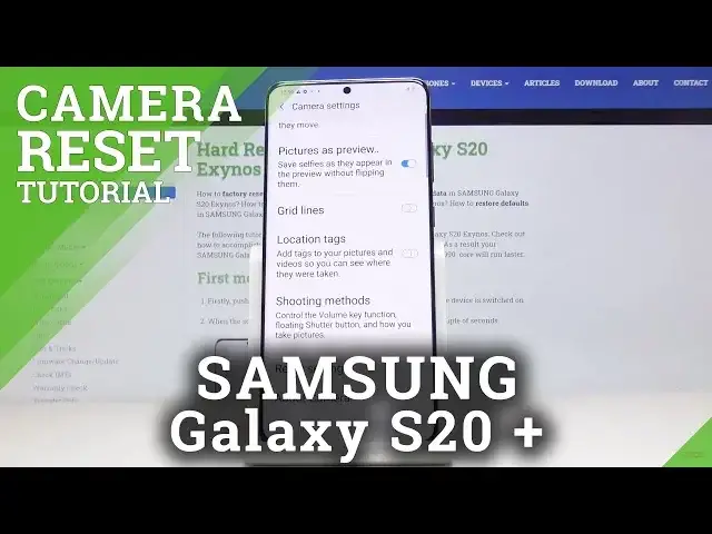 'Video thumbnail for How to Reset Camera in SAMSUNG Galaxy S20+ - Restore Camera Settings'
