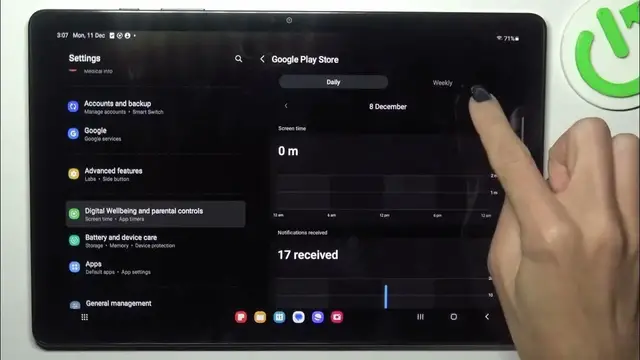Video thumbnail for Checking Total Screen Time on Samsung Galaxy Tab A9+