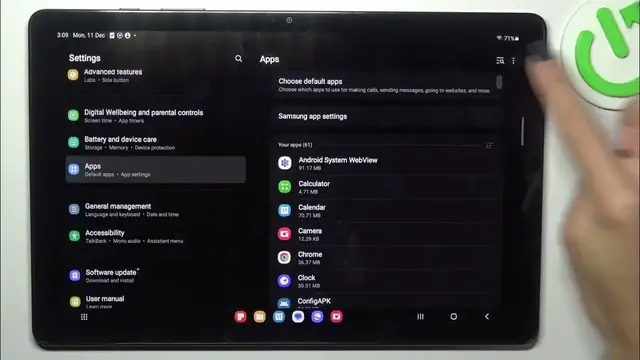 Video thumbnail for Revitalize Your Samsung Galaxy Tab A9+: A Guide to Resetting Apps