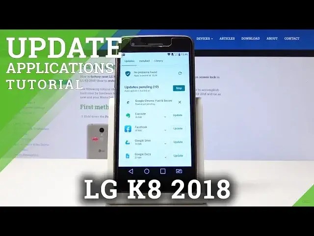 'Video thumbnail for How to Update Apps in LG K8 2018 - Check for Updates'