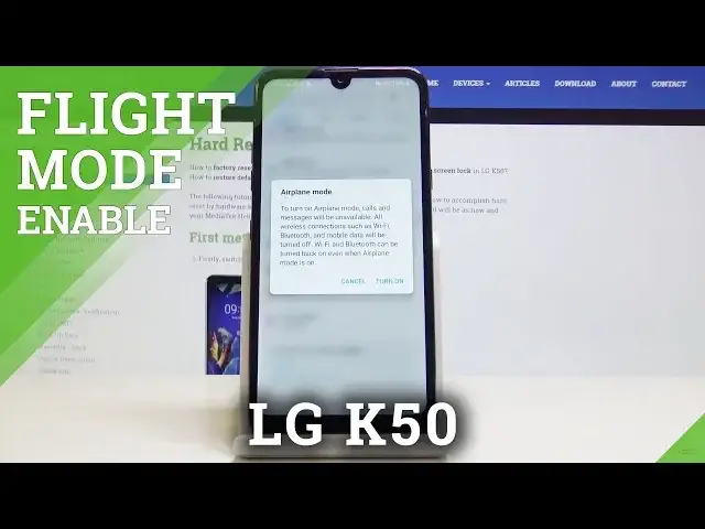 'Video thumbnail for How to Enable Flight Mode in LG K50 - Airplane Mode'