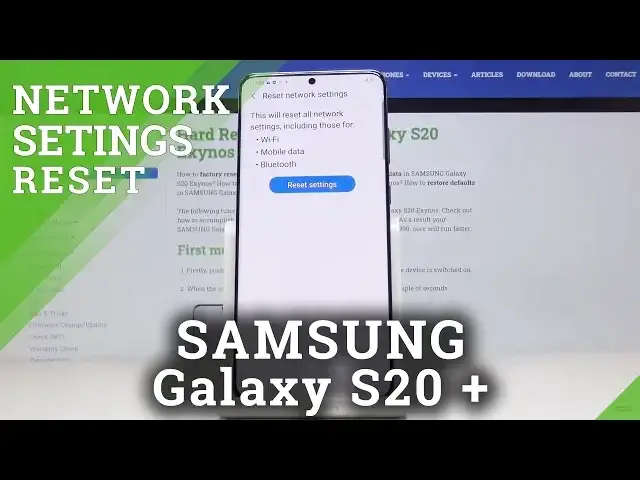 'Video thumbnail for How to Reset Network Settings in SAMSUNG Galaxy S20+ - Restore Default Connection Settings'