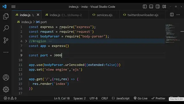 Video thumbnail for Node.js Express TikTok API to Download Posts & Videos of User Using URL Using EJS in Browser