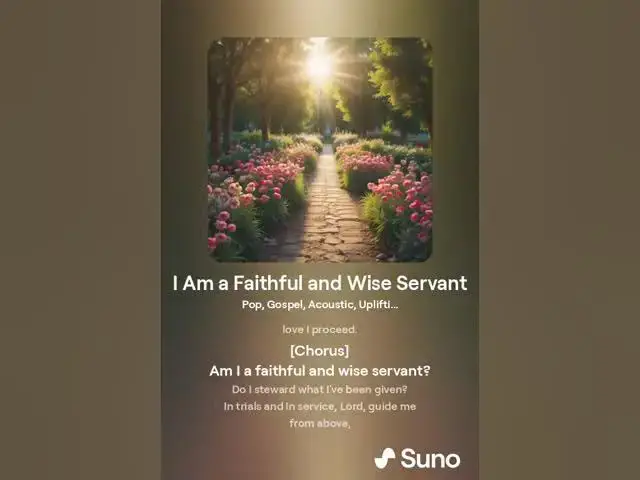 Video thumbnail for I Am a Faithful and Wise Servant #christiansongs #christianaffirmations
