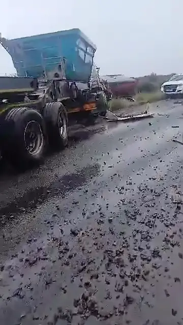 Video thumbnail for Fatal Head-On Collision on R31 Claims Life of Truck Driver in Risky Overtaking Maneuver