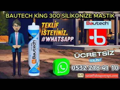 'Video thumbnail for "Bautech King 300 Silikonize Mastik ile Her Derzi Doldurun"'