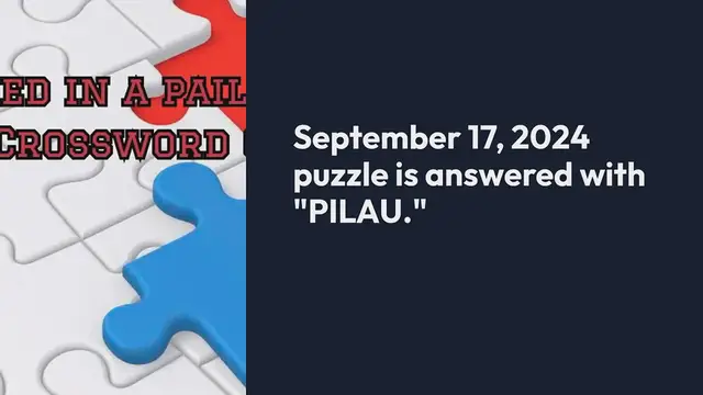 Video thumbnail for Rice cooked in a pail at the turn Crossword Clue Puzzle Answer from September 17, 2024