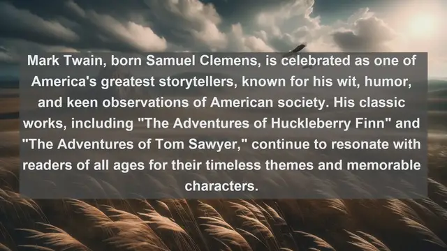 Video thumbnail for Exploring American Literary Icons: Top 10 Famous Writers in the United States