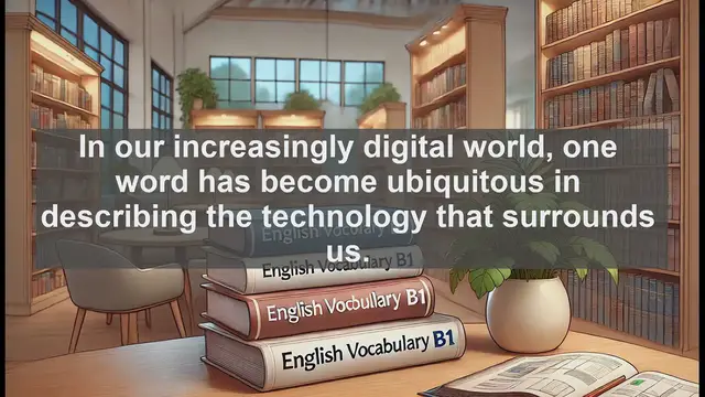 Video thumbnail for 2500 Must Know CEFR B1 Vocabulary - Understanding 'Electronic': A Key Term in Modern Technology
