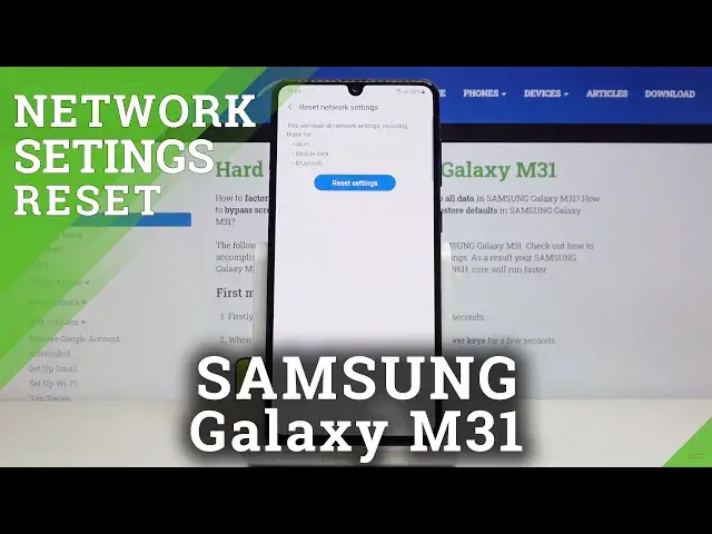 'Video thumbnail for How to Reset Network Settings in SAMSUNG Galaxy M31 - Restore Network Configuration'