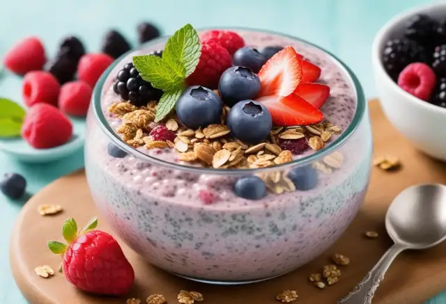 Video thumbnail for Berry Chia Seed Pudding