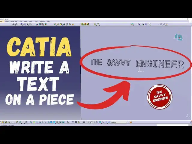 'Video thumbnail for CATIA | How to Write a Text on a Piece like a Pro'
