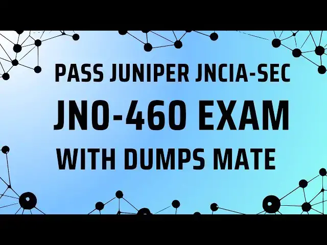 Video thumbnail for Why You Should Choose DumpsMate for Juniper JN0-460 Exam Prep