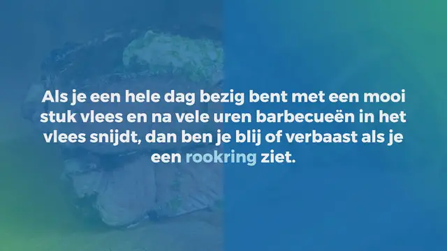 Video thumbnail for Hoe krijg je een rookring in je vlees?