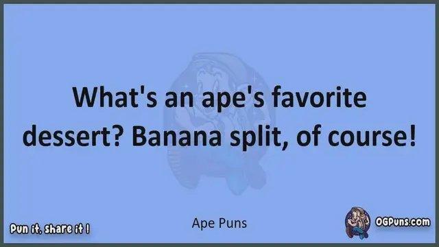 Video thumbnail for Ape - Jokes, Puns, Wordplays, and Laughter